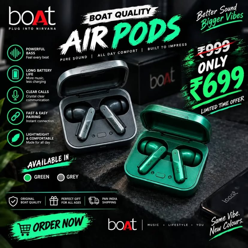 boAt Airdopes Wireless Earbuds - Image 1