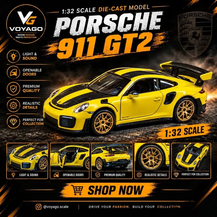 Porsche 911 GT2 1:32 Scale Model - Image 1