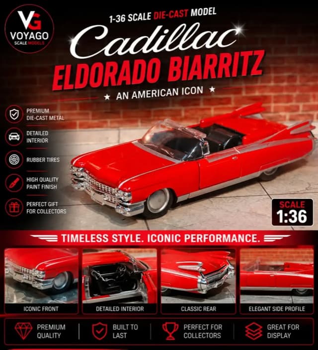 Cadillac Eldorado Biarritz 1:36 Scale Model